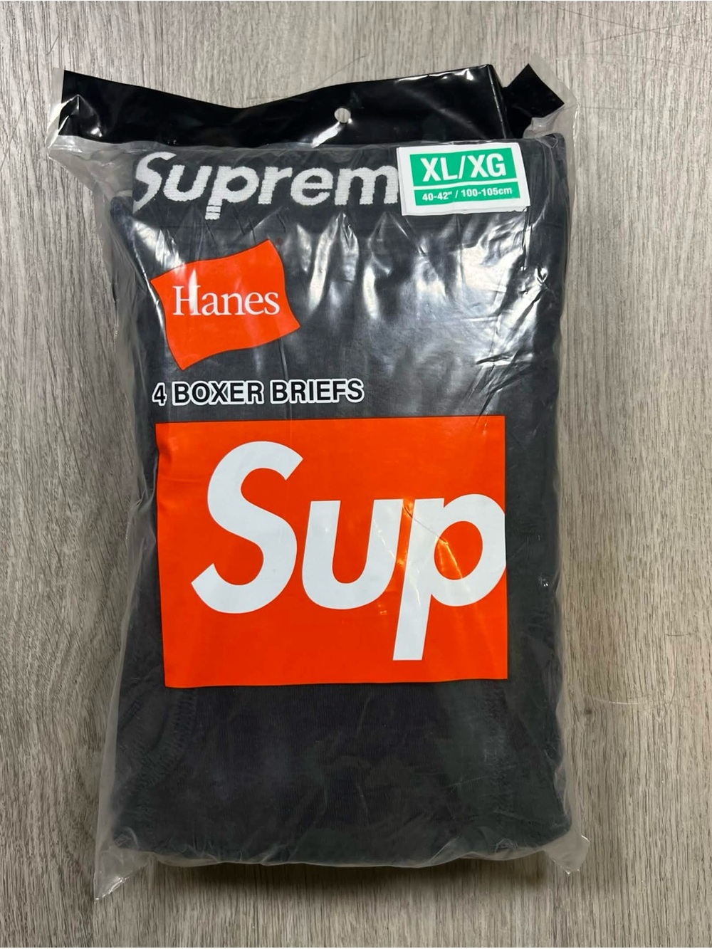 Supreme Black Boxer Briefs (4-Pack)